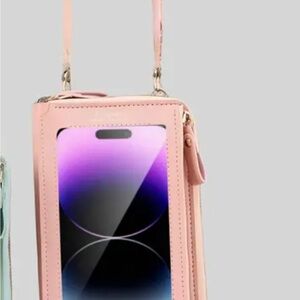 Crossbody Phone Bag Pink or Blue